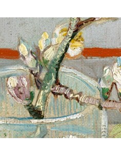 Cuadro Ramita de almendra en flor en un vaso de Van Gogh 2