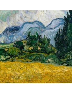 Campo de trigo con Cipreses 2