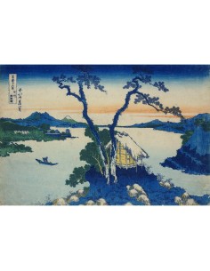 Cuadro Lago Suwa en la provincia de Shinano