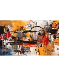 Cuadro Abstracto de Colores Anaranjados 2