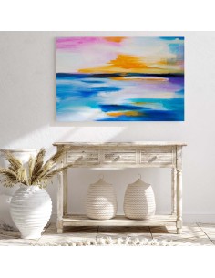 Cuadro abstracto colorido Sky