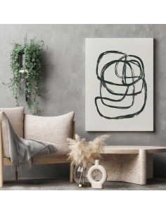 Cuadro hoja de planta minimalista