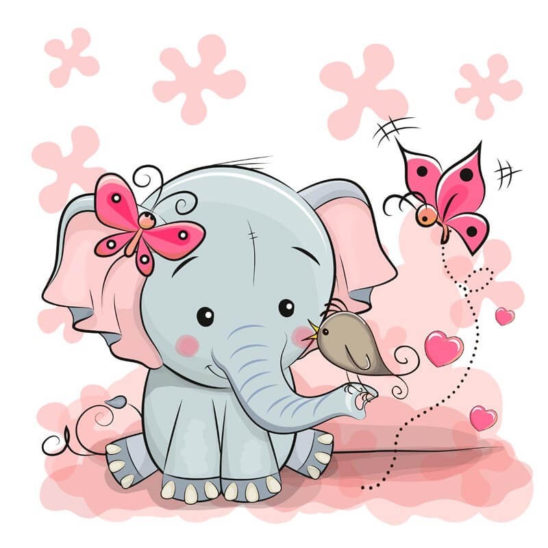 Cuadro infantil Elefante